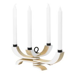 Kertastjaki NORDIC LIGHT 4, hvítur