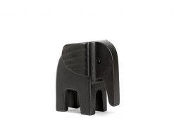 Tréstytta ELEPHANT svartur askur