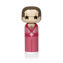Tréstytta Kokeshi ELTON IN PINK H14,5
