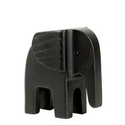 Tréstytta BABY ELEPHANT svartur askur