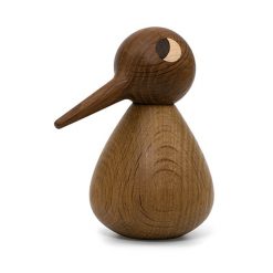 Tréstytta BIRD, stór/dökk eik