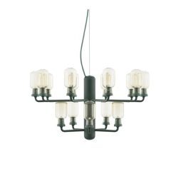 AMP CHANDELIER S Hengilampi, gull/grænn