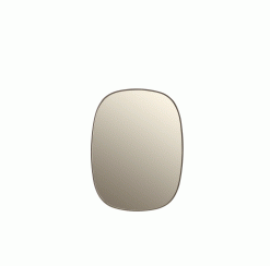 Spegill FRAMED S, taupe/taupe