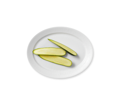 Fat WH.FLUTED oval, 34cm