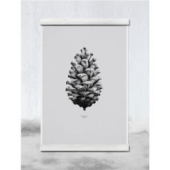 Plakat NATURE 1:1 PINE CONE grey---