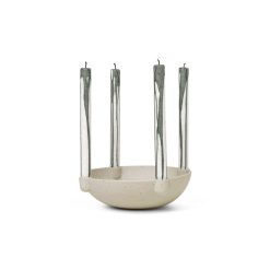 Kertastjaki BOWL L keramik sand