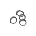 Servíettuhringur FLOW 4/pk black brass