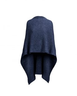 Alpaca slá / Rib Cape, Navy
