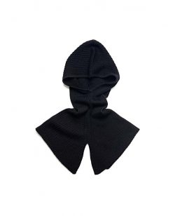 Alpaca hetta/ Rib Hood, Black