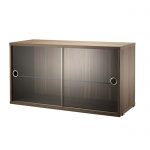 Skápur m/glerrennih 78x30x42