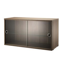 Skápur m/glerrennih 78x30x42