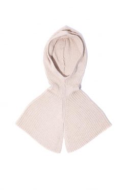Alpaca hetta / Rib Hood, Cream Twist
