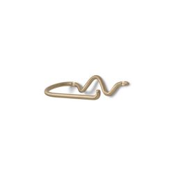 Klósettrúlluhaldari CURVATURE brass