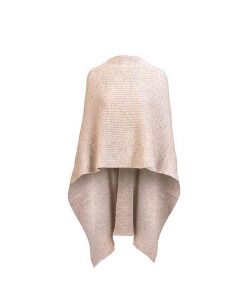 Alpaca slá / Rib Cape, Cream Twist
