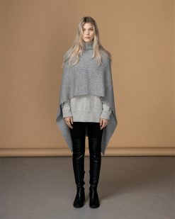 Alpaca slá / Rib Cape, Grá