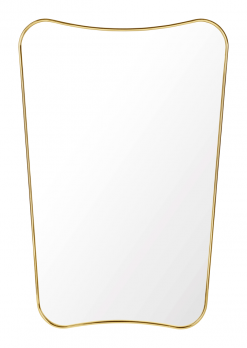 Spegill F.A.33 80x54 polished brass