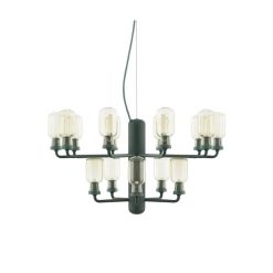 AMP CHANDELIER L Hengilampi, hvítur/hvít