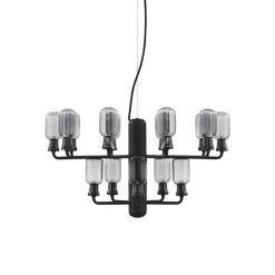 AMP CHANDELIER S Hengilampi, smoke/svart