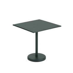 Borð LINEAR STEEL 70x70 H73 dökkgrænt