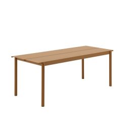 Borð LINEAR STEEL 200x75 Burnt Orange