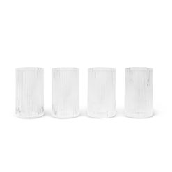 Glas RIPPLE VERRINES 14cl 4/pk clear