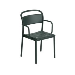 Stóll m/örmum LINEAR STEEL dökkgrænn