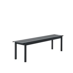 Bekkur LINEAR STEEL 170x34 svartur