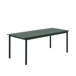 Borð LINEAR STEEL 200x75 dökkgrænt