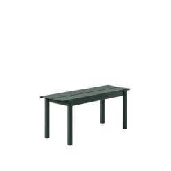 Bekkur LINEAR STEEL 110x34 dökkgrænn