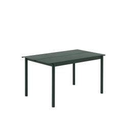 Borð LINEAR STEEL 140x75 dökkgrænt