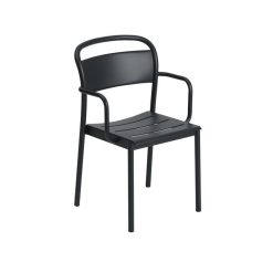 Stóll m/örmum LINEAR STEEL svartur