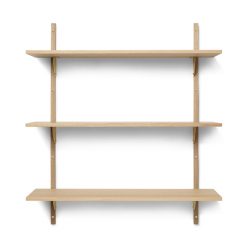 Hilla SECTOR TRIPLE WIDE eik/brass