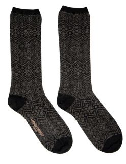 HAMRAGARÐAR sokkar 40/43 black/brown