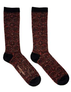 STRAUMNES sokkar 36/39 black/rust