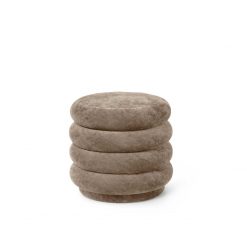 Skemill POUF ROUND Faded V, Beige