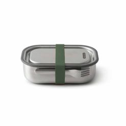 Nestisbox STEEL m/gaffli L olive
