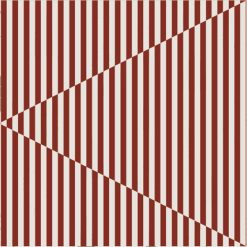 Servíettur BROKEN LINES 33x33 berry/wh