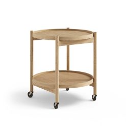 Bakkaborð Ø50 eik/olía, finer