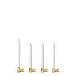 Batterískerti CHRISTMAS MINI 4/pk, White