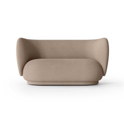 Sófi RICO 2 sæta Bouclé Sand