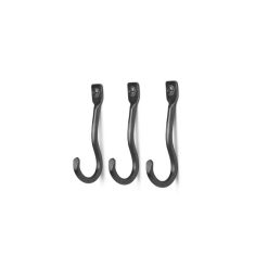 Snagi CURVATURE 3/pk, svart/brass