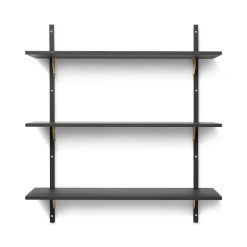 Hilla SECTOR TRIPLE WIDE svört, brass