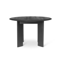 Borð BEVEL ROUND Ø117 H73 svart