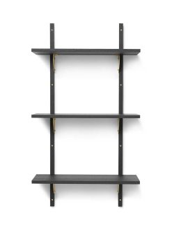 Hilla SECTOR TRIPLE NARROW svört, brass