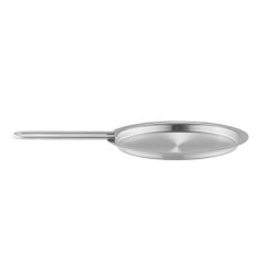 Lok á pott, flatt Ø13cm SS