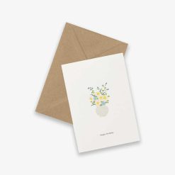 Kort BIRTHDAY FLOWERS - happy birthday