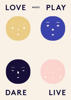 Plakat FOUR FEELINGS 50x70