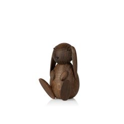 Tréstytta BUNNY 9cm, smoked oak