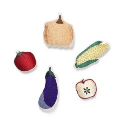 Leikföng VEGGIES útsaumað 5 stk