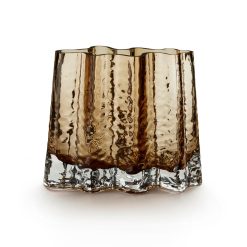 Vasi GRY breiður 19cm, cognac